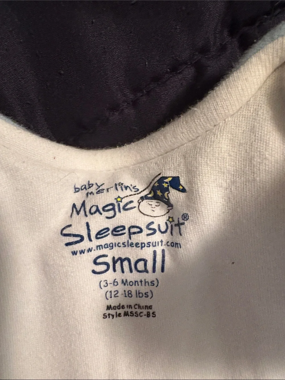 Baby Merlin’s Magic Sleepsuit Light Blue Infant 3-6 months